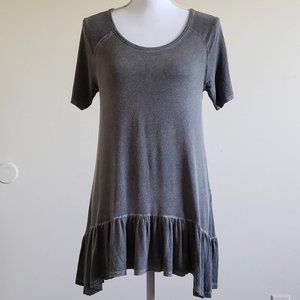 Dantelle Drop Waist Distressed Top Grey Medium